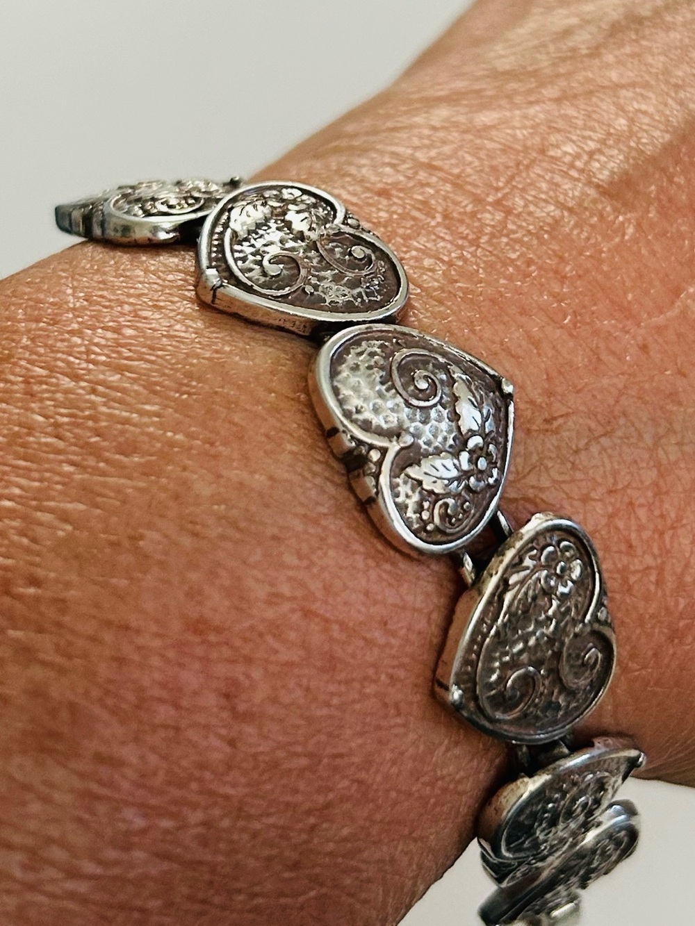 Brighton Silver Heart Link Bracelet - Picture 6 of 8